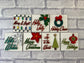 Mid Century Christmas Sign Tiles