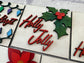 Mid Century Christmas Sign Tiles