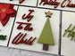 Mid Century Christmas Sign Tiles