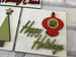 Mid Century Christmas Sign Tiles