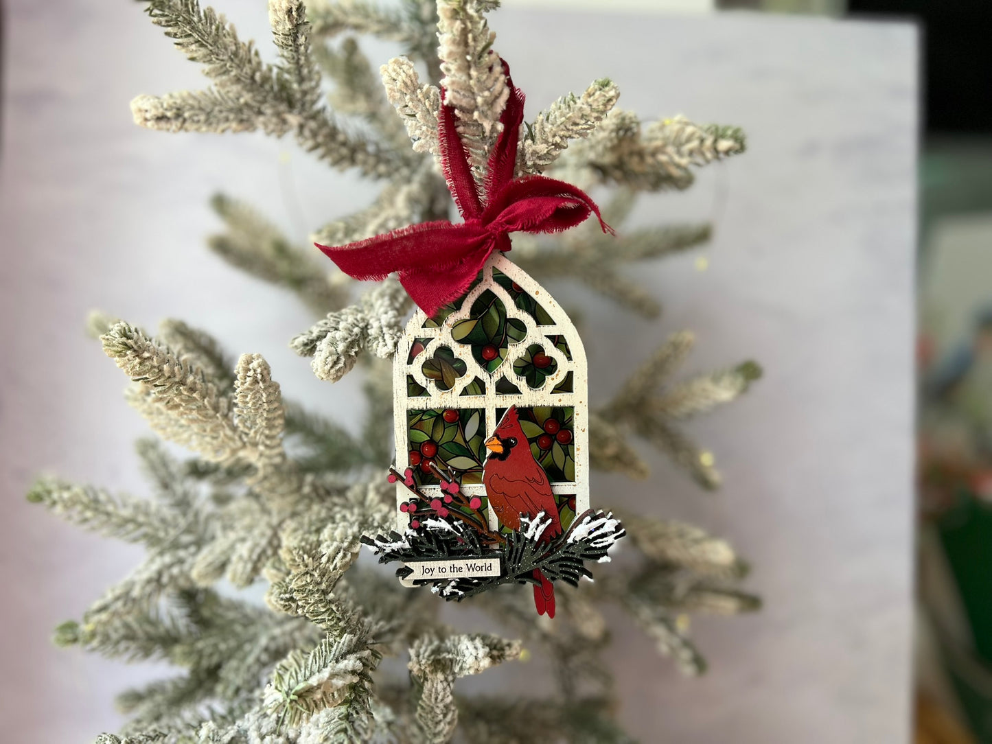 Stained Glass Window Christmas Ornament