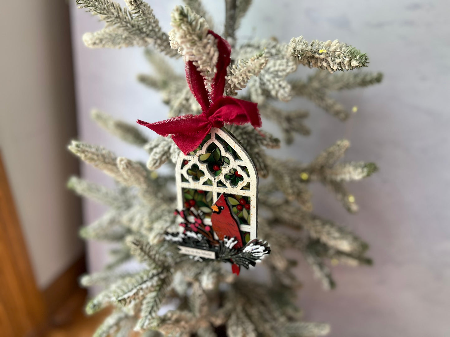 Stained Glass Window Christmas Ornament