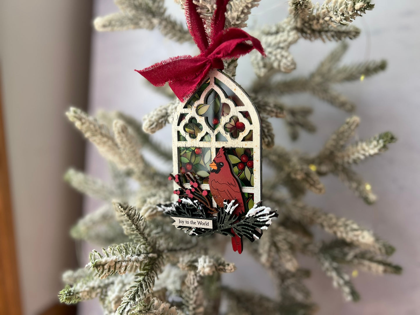 Stained Glass Window Christmas Ornament