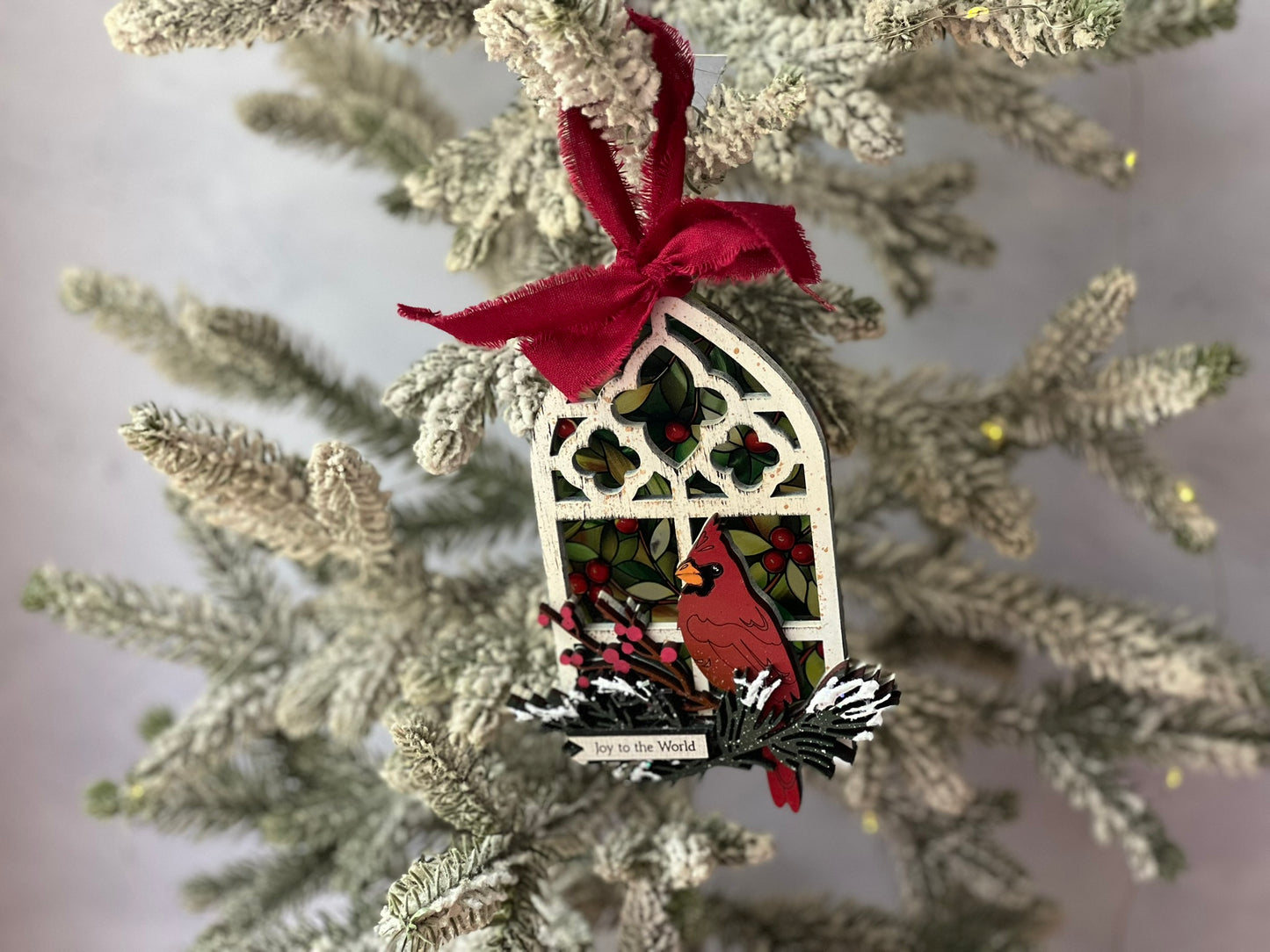 Stained Glass Window Christmas Ornament