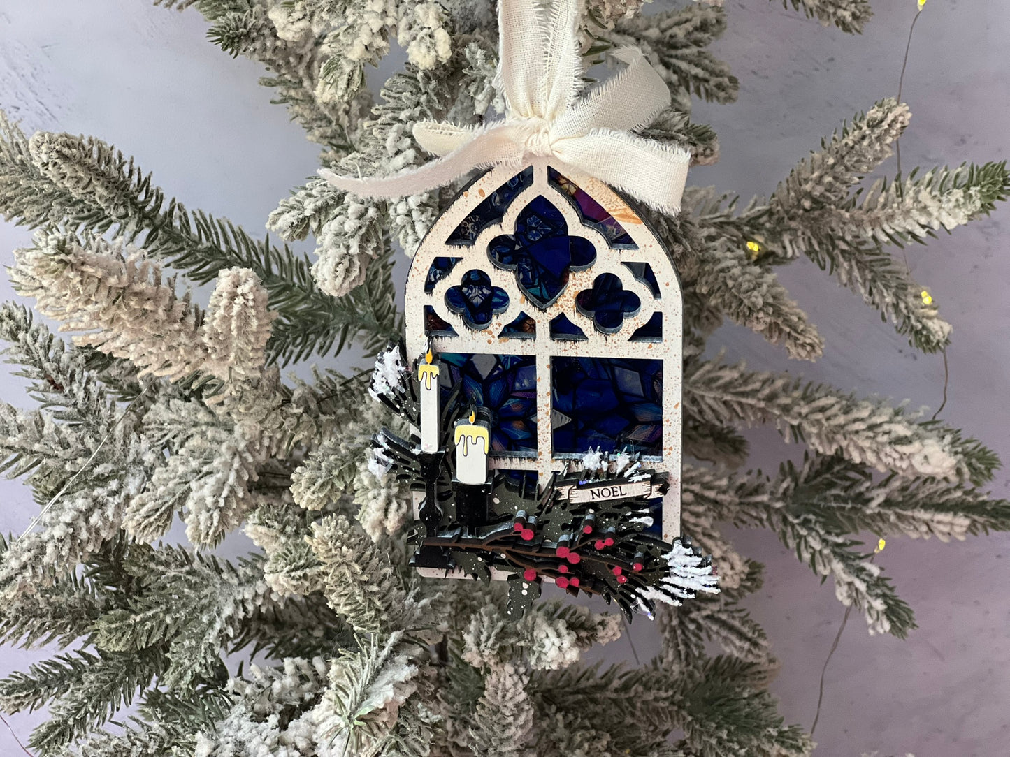 Stained Glass Window Christmas Ornament