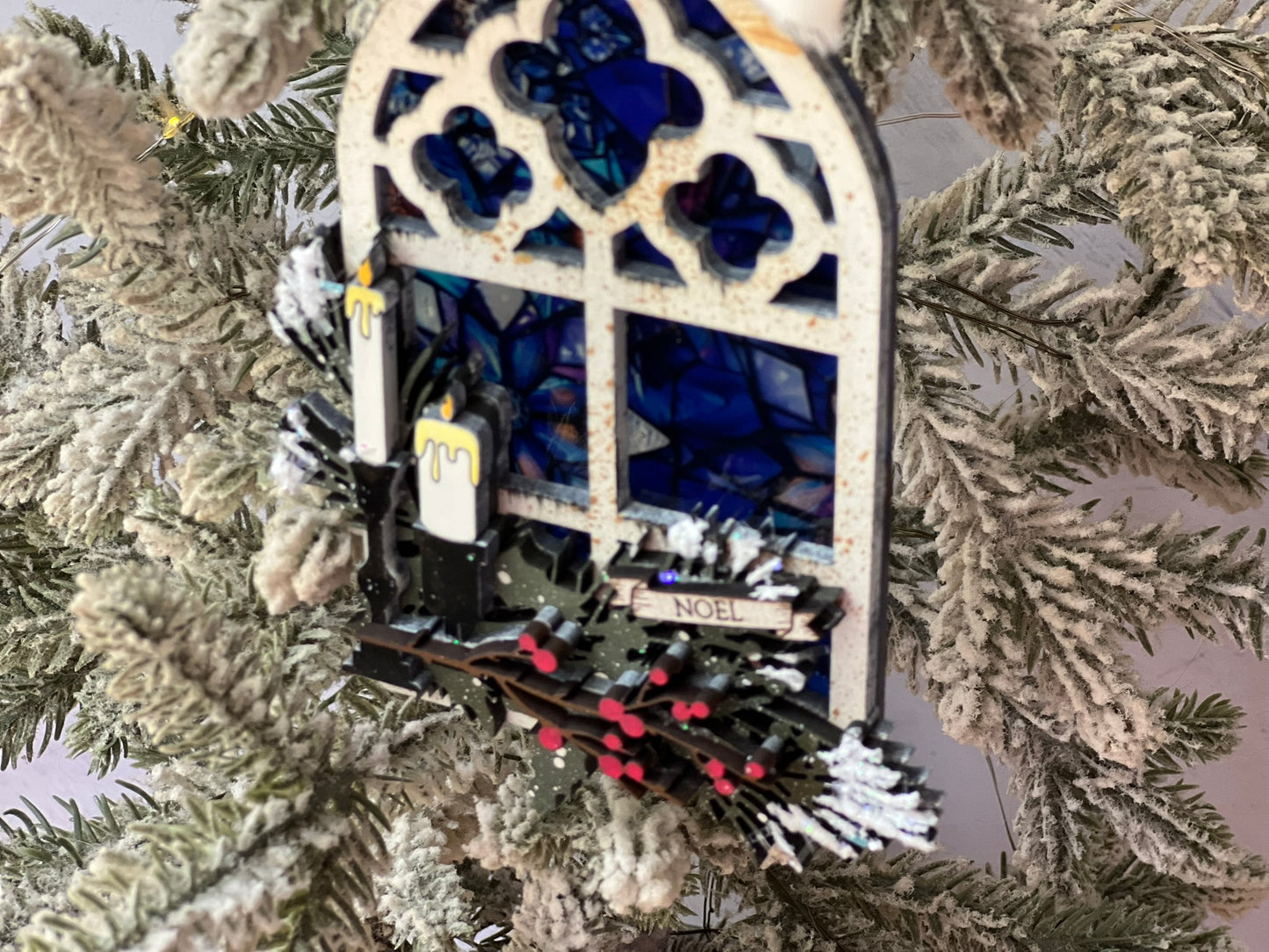 Stained Glass Window Christmas Ornament