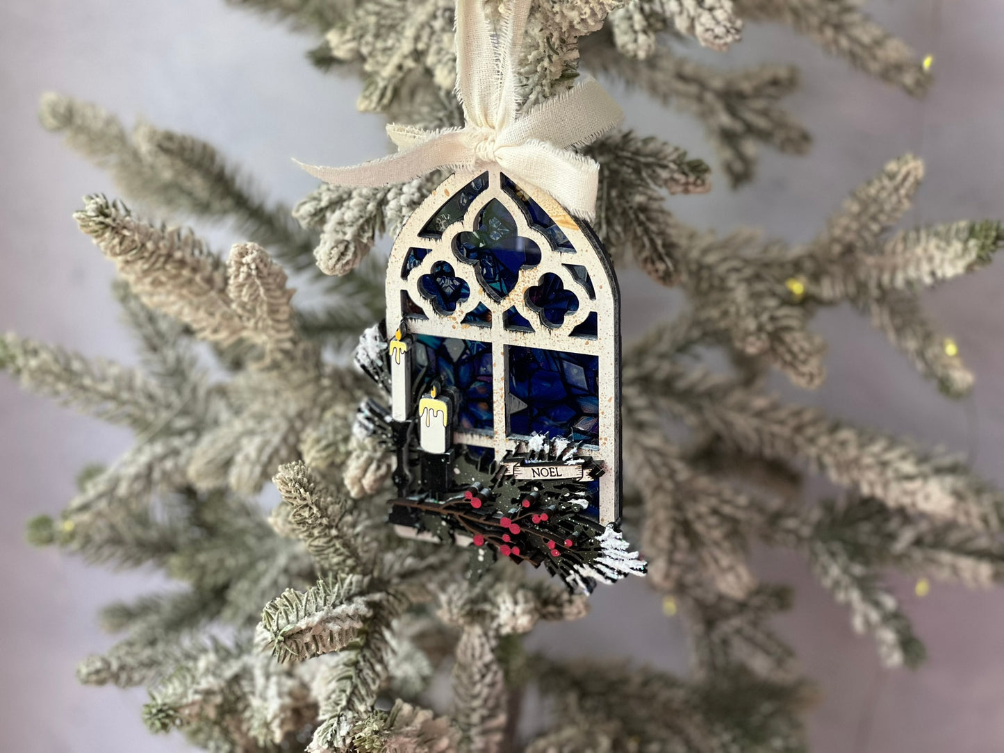 Stained Glass Window Christmas Ornament
