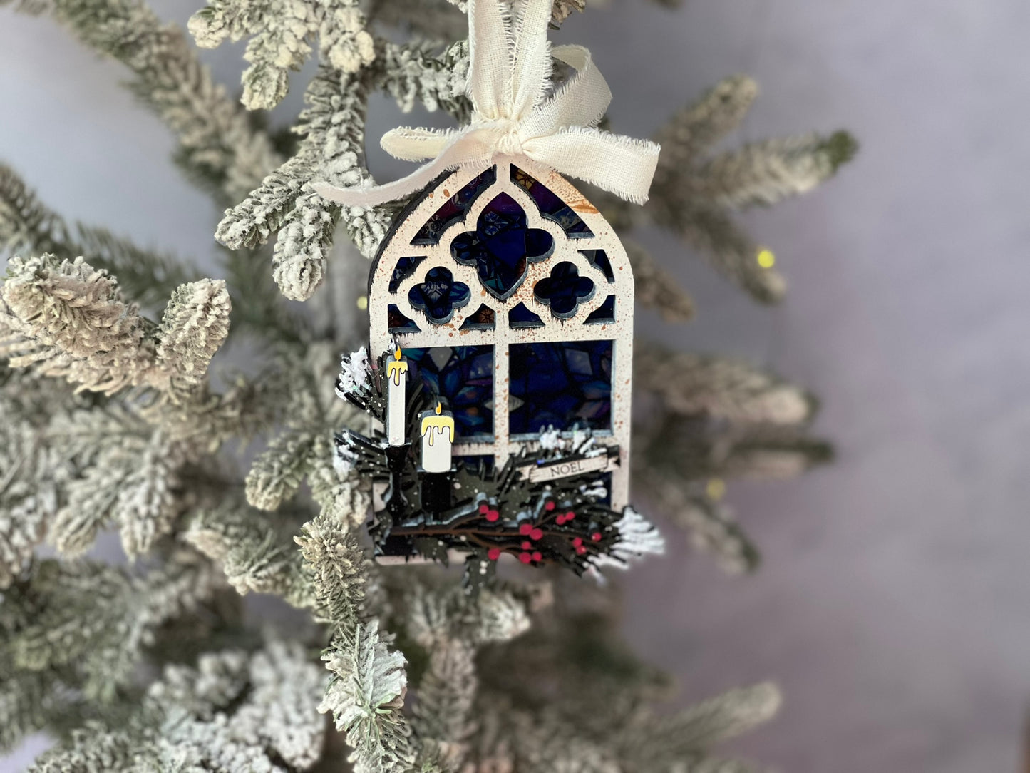 Stained Glass Window Christmas Ornament