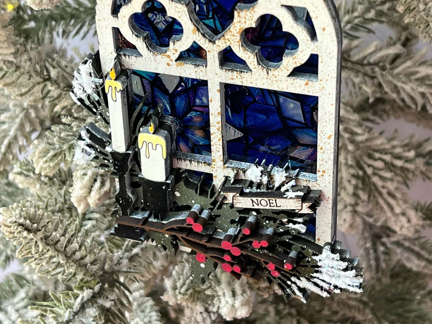 Stained Glass Window Christmas Ornament
