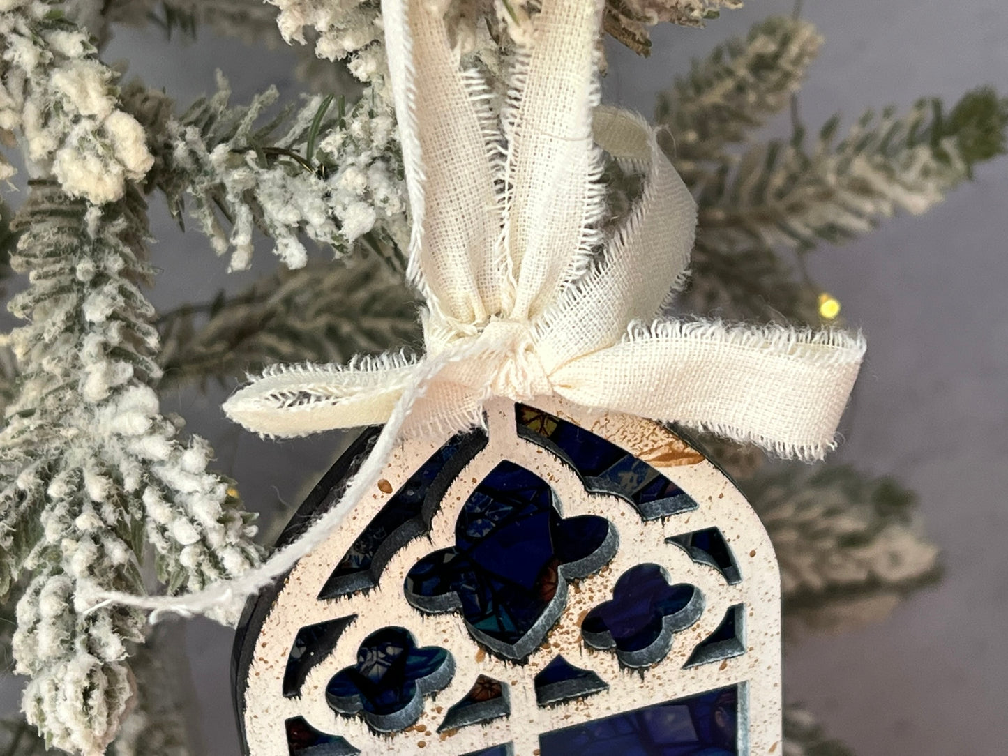 Stained Glass Window Christmas Ornament