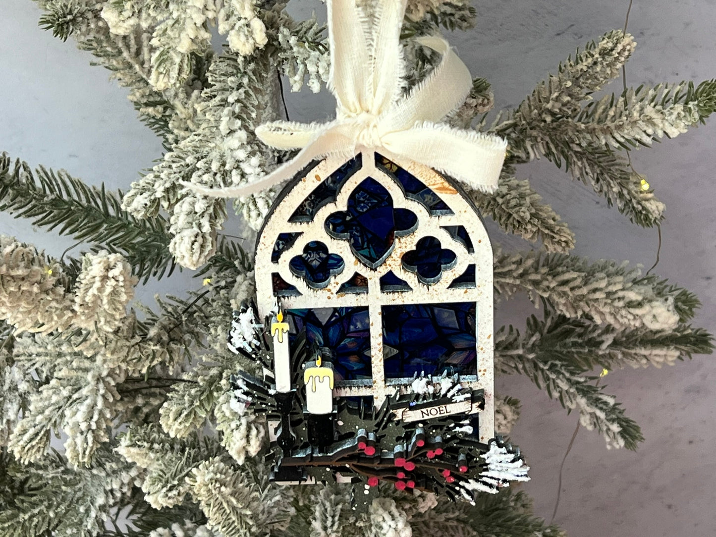 Stained Glass Window Christmas Ornament