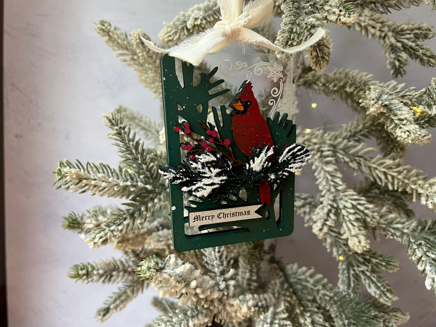 Cardinal Gift Card Holder Ornament