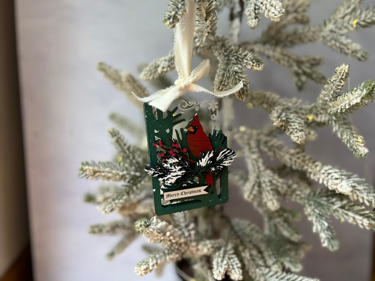 Cardinal Gift Card Holder Ornament