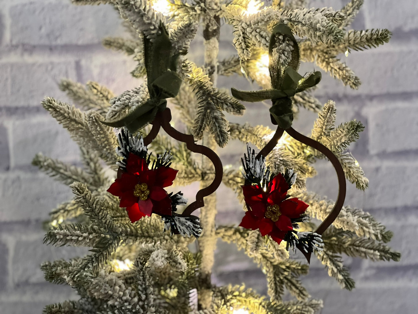 Poinsettia Ornaments