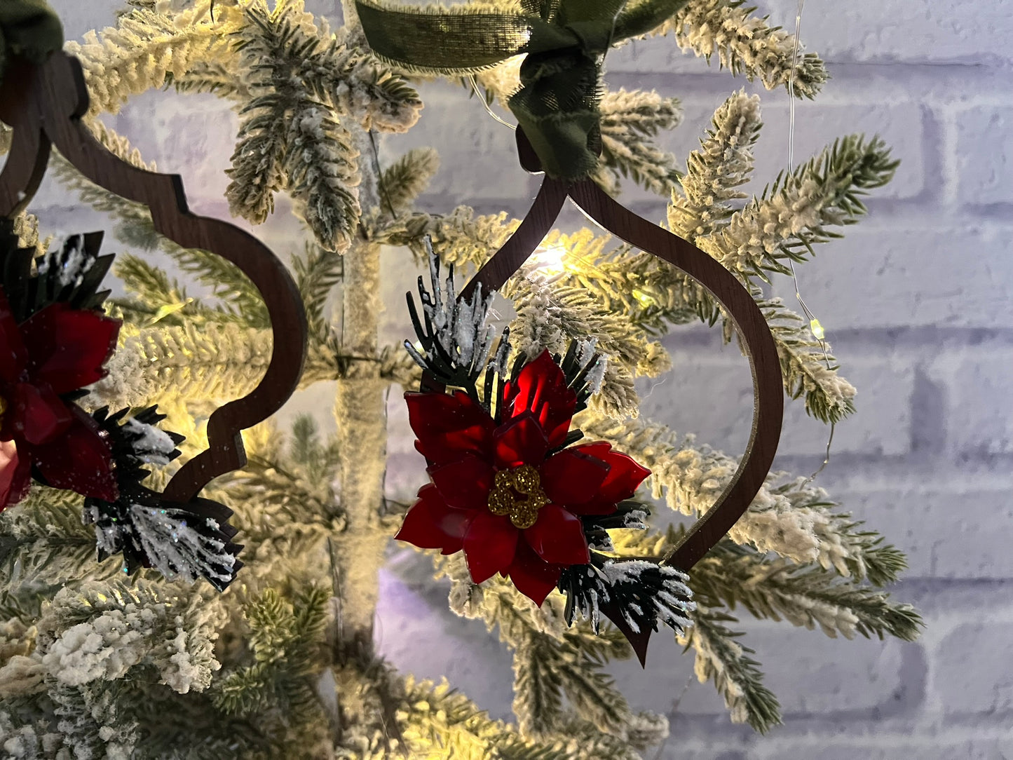 Poinsettia Ornaments