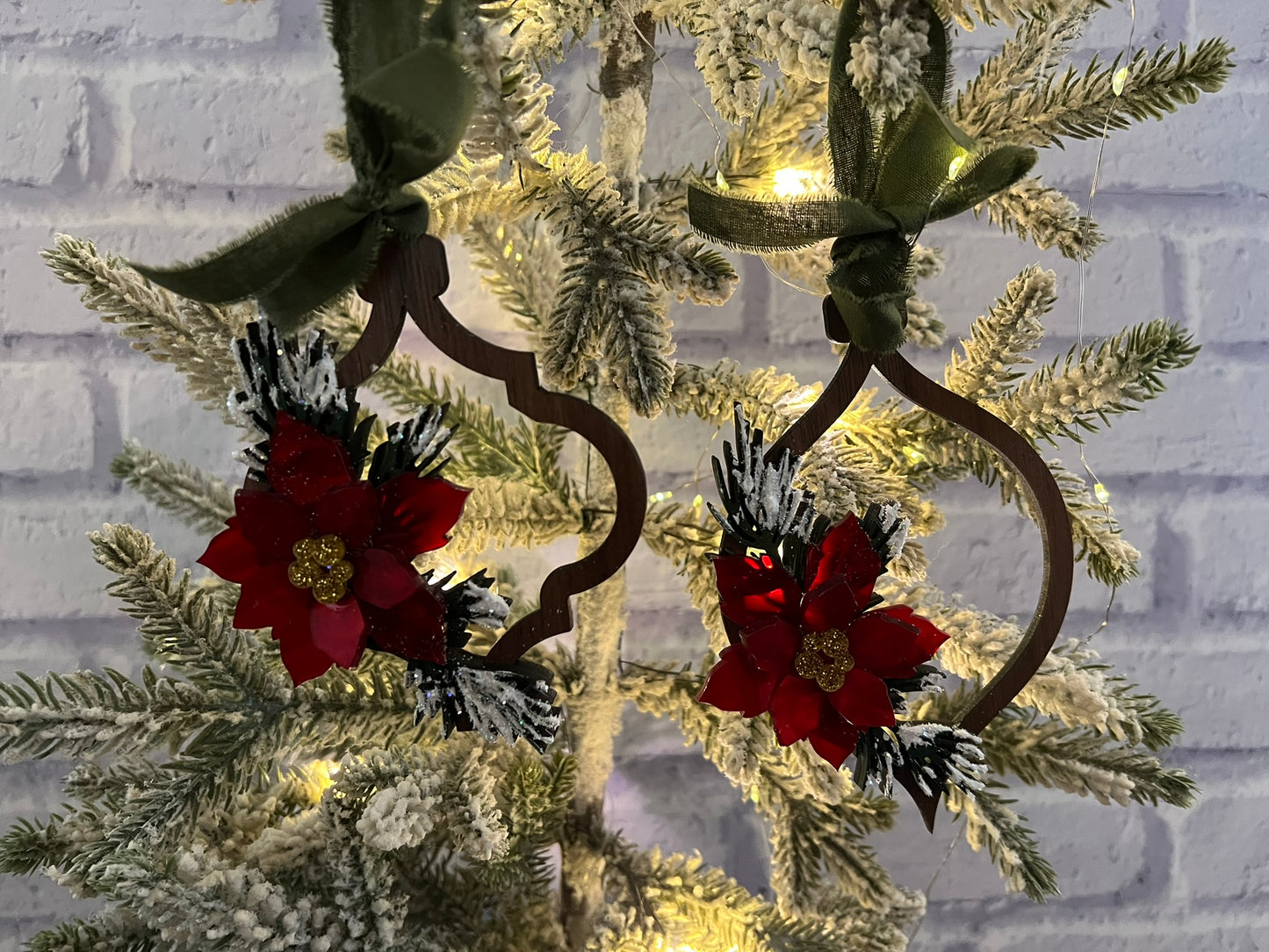 Poinsettia Ornaments
