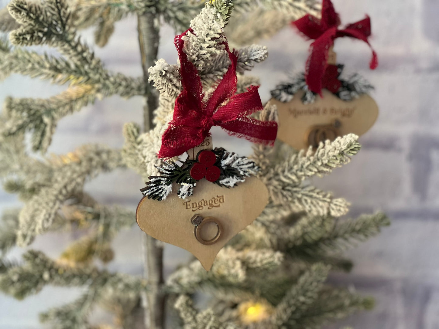 Wedding Ring Christmas Ornaments