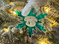 Iridescent Iowa State Snowflake Ornament