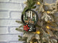 Reindeer in Forest Snow Globe Ornament