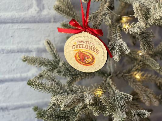 Iowa State Cyclones Logo Ornament