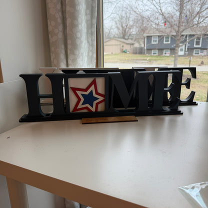 HOME drop in Interchangeable Sign Holder