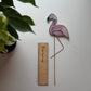 Flamingo Stained Glass Garden Stake