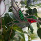 Hummingbird Stained Glass Garden Stake