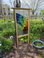 Abstract Rainbow Garden Panel Pattern