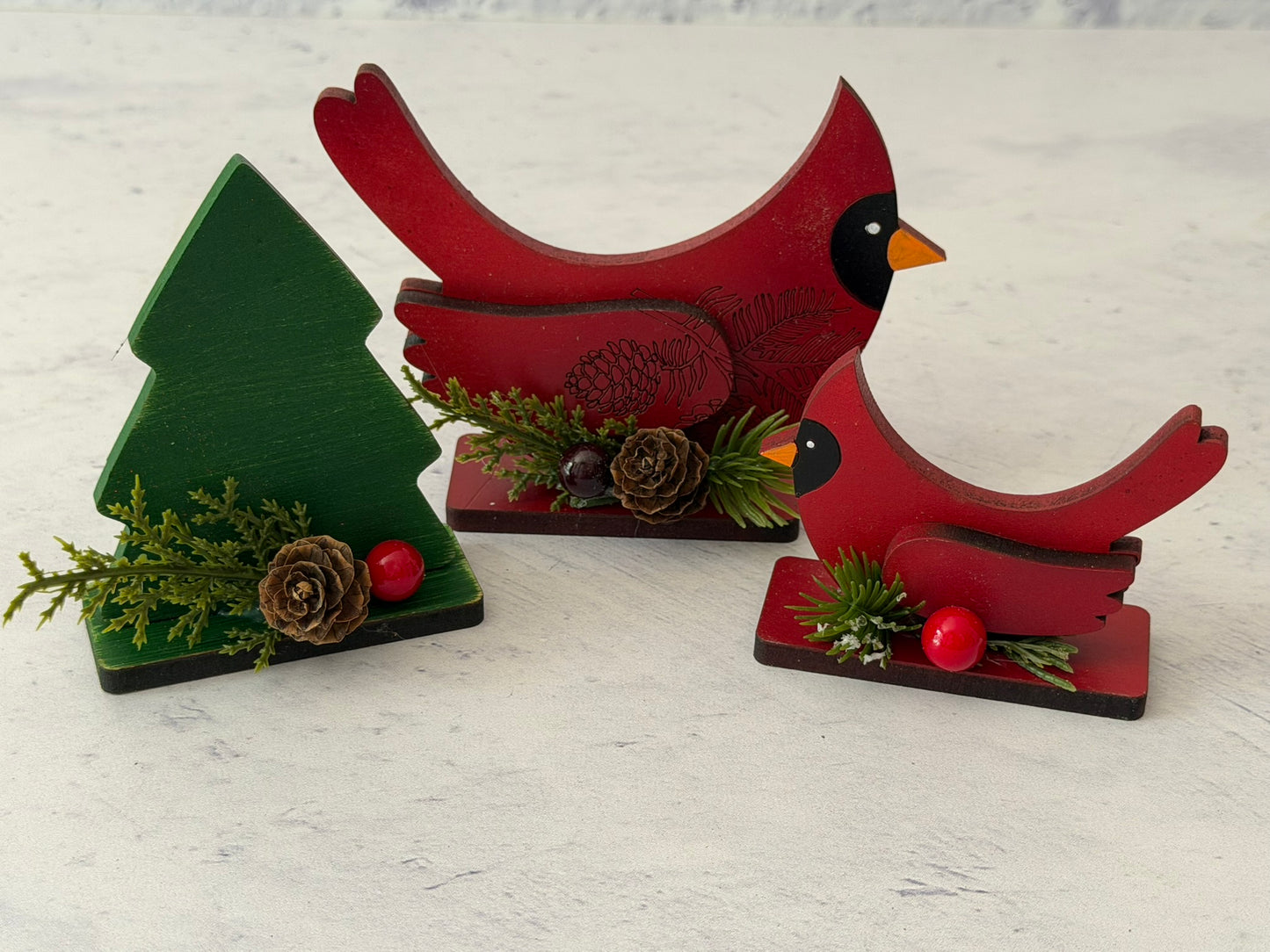 Mini Winter Standing Decor