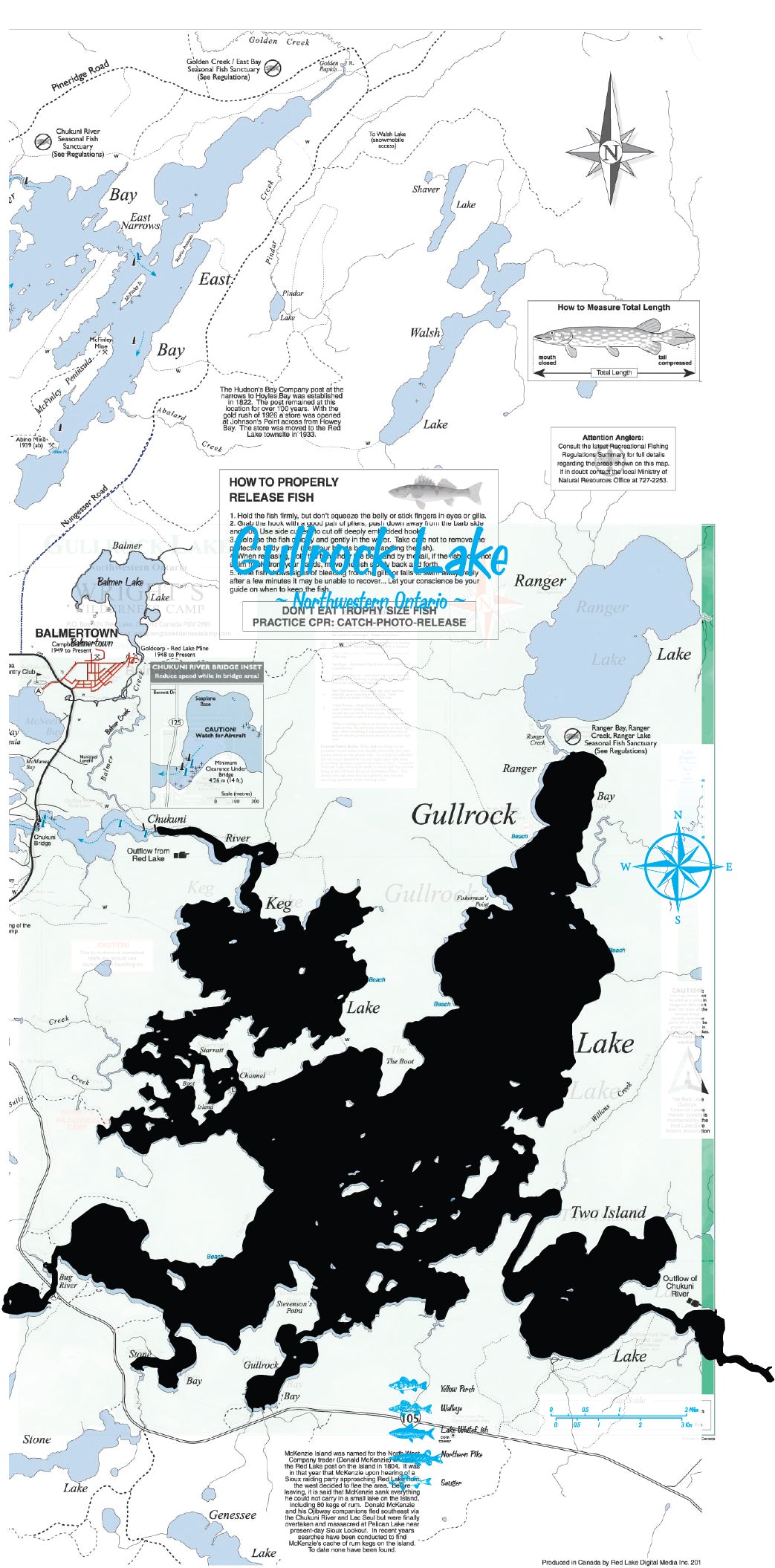 Custom Lake Map - Gullrock Lake Ontario