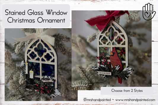Stained Glass Window Christmas Ornament