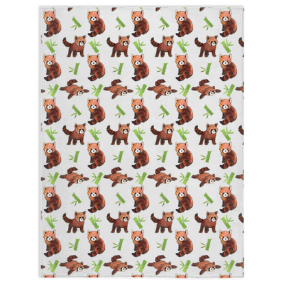 Red Panda Soft Minky Blankets, Nursery, Baby, Zoo Animal