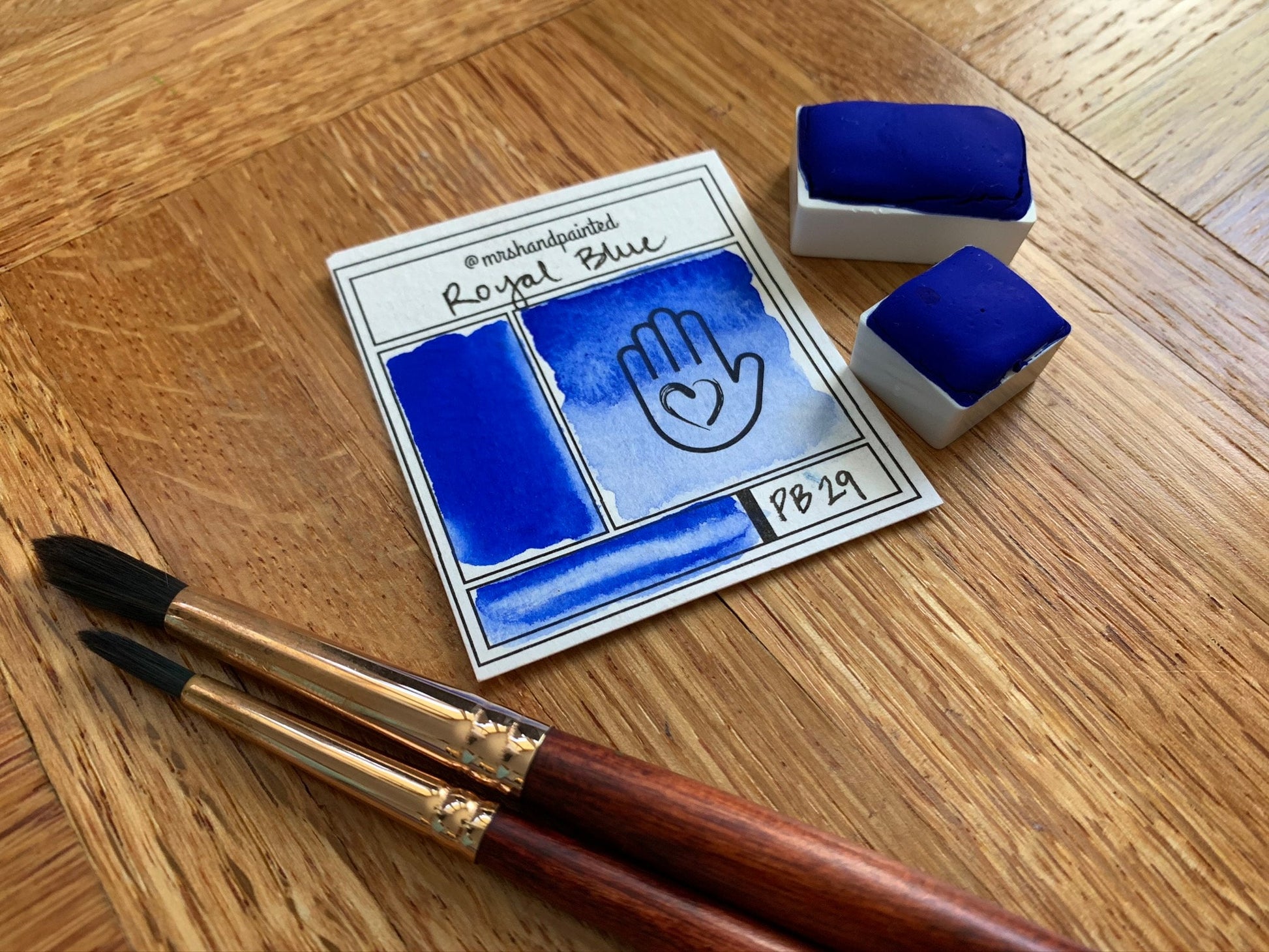 Handmade Watercolor Paints - ROYAL BLUE