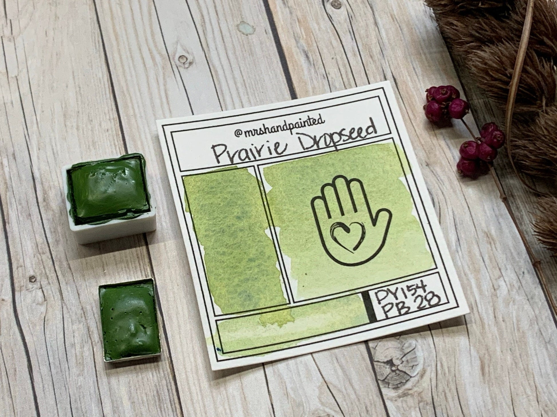 Handmade Watercolor Paints - PRAIRIE DROPSEED