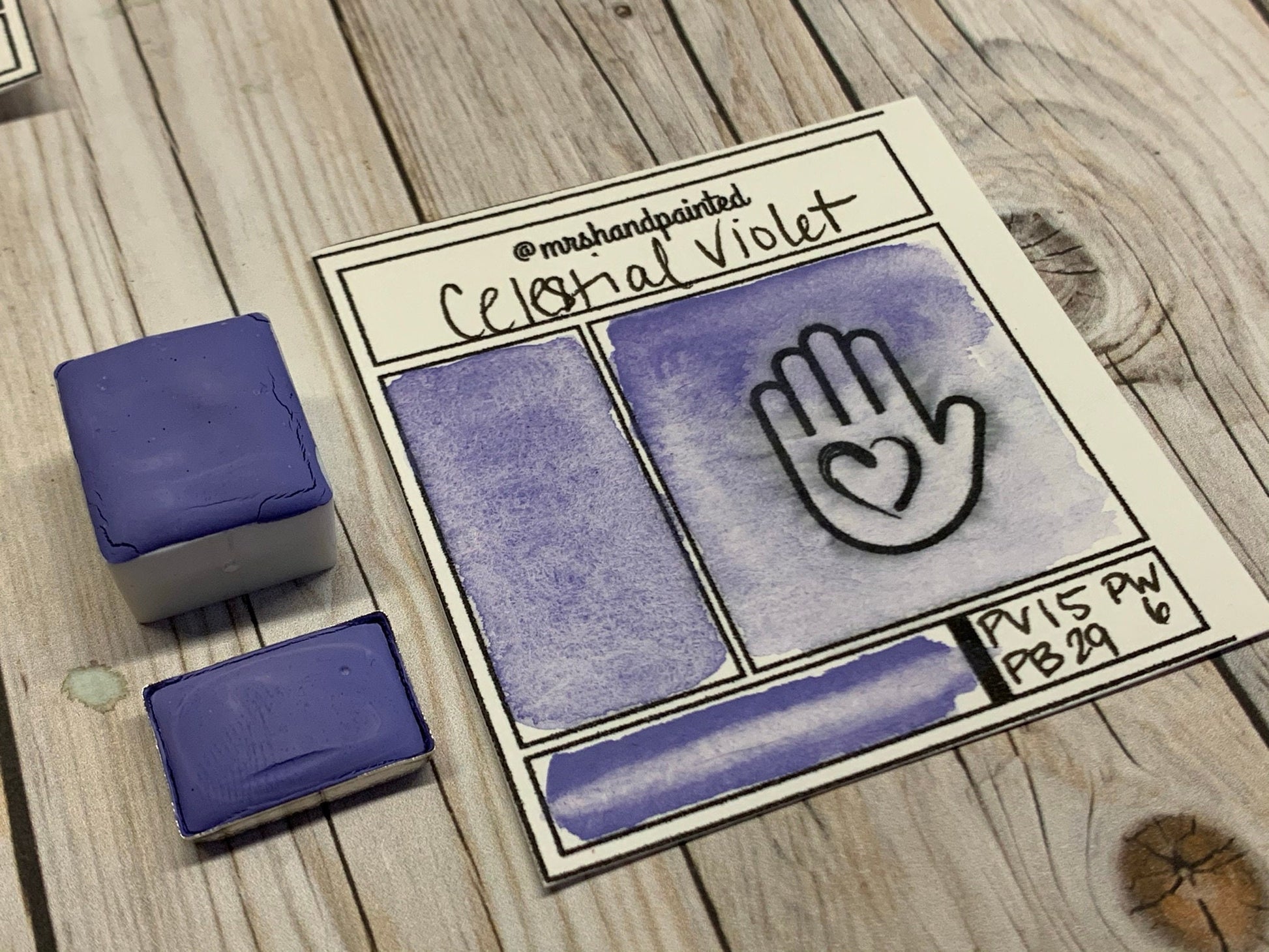 Handmade Watercolor Paints - CELESTIAL VIOLET
