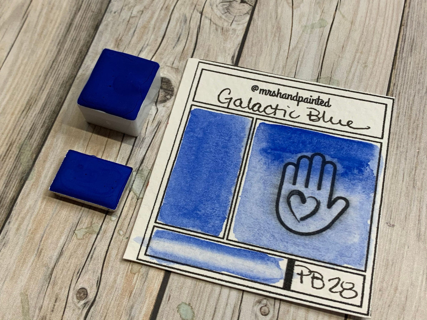 Handmade Watercolor Paints - GALACTIC BLUE
