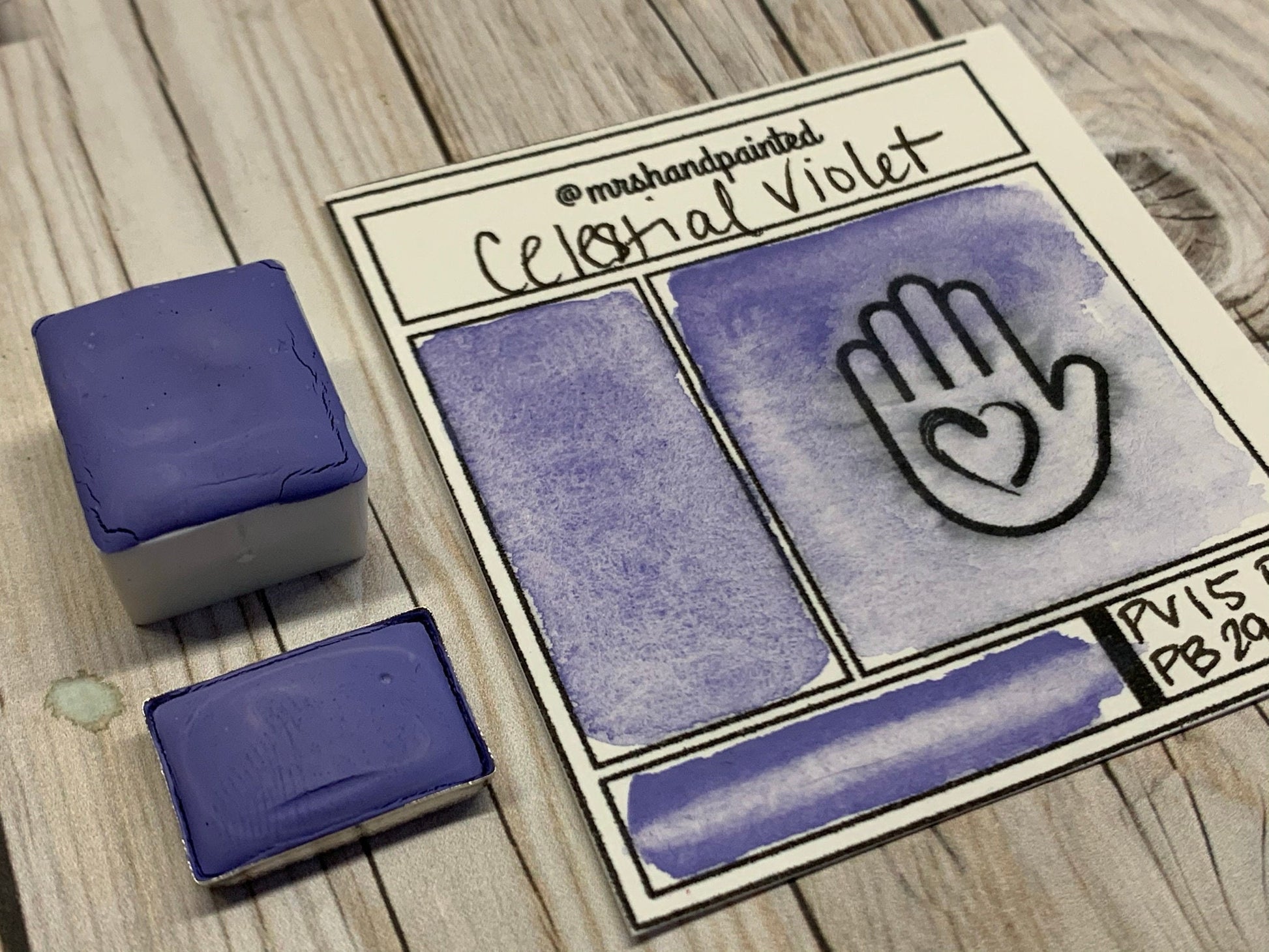 Handmade Watercolor Paints - CELESTIAL VIOLET