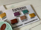 Handmade Watercolor Paints - FANTASEA - Artisan Paint Palette, Set of 5 Watercolors, 4 Matte, 1 Shimmer Color