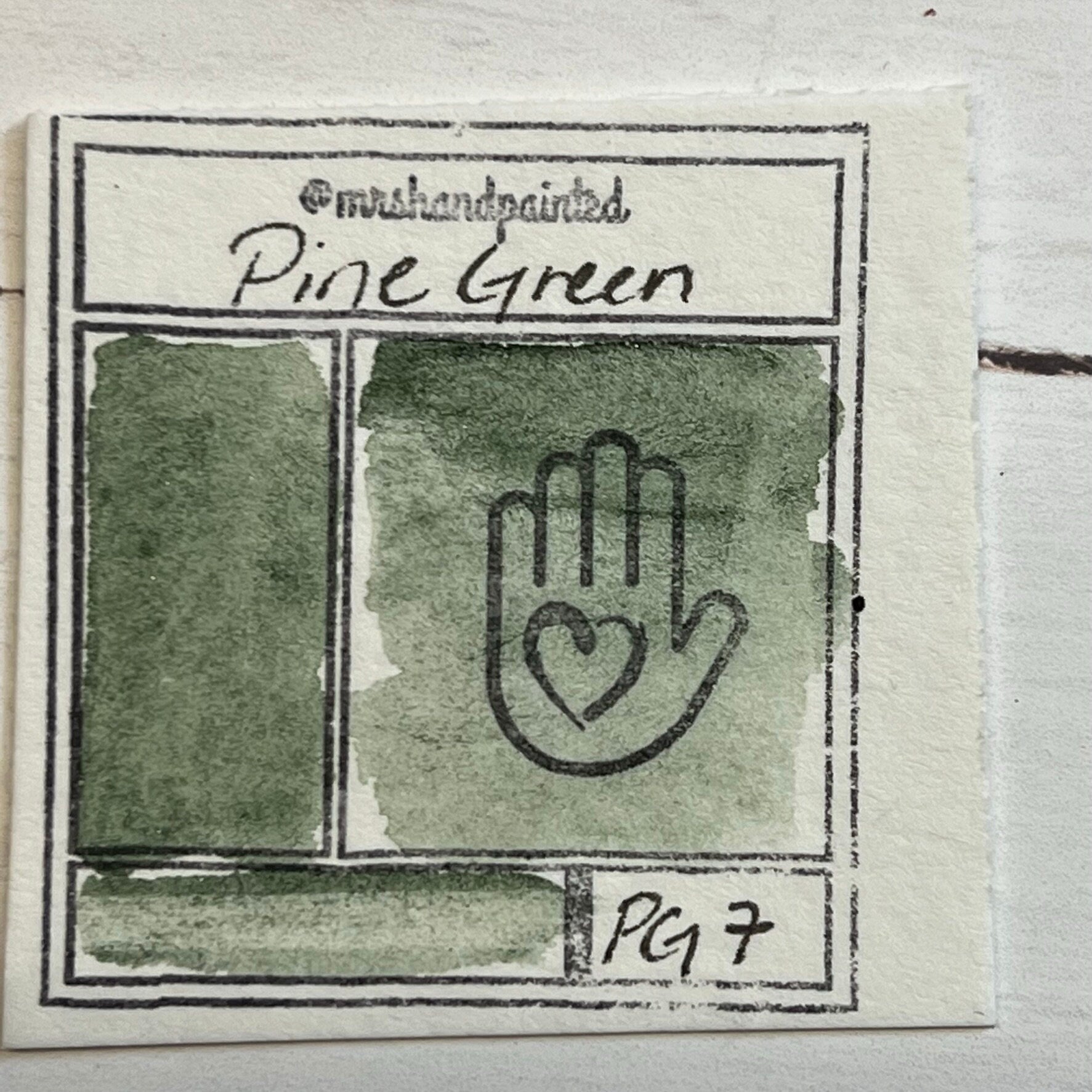 Handmade Watercolor Paints - PINE GREEN