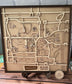 Iowa State Fairgrounds Map Layered Wood Sign - Laser Cut & Engraved