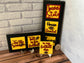 Iowa State and Iowa Football Leaning Ladder Interchangeable Signs