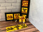 Iowa State and Iowa Football Leaning Ladder Interchangeable Signs