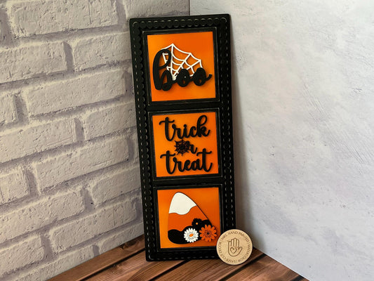 Halloween Webs Leaning Ladder Interchangeable Signs