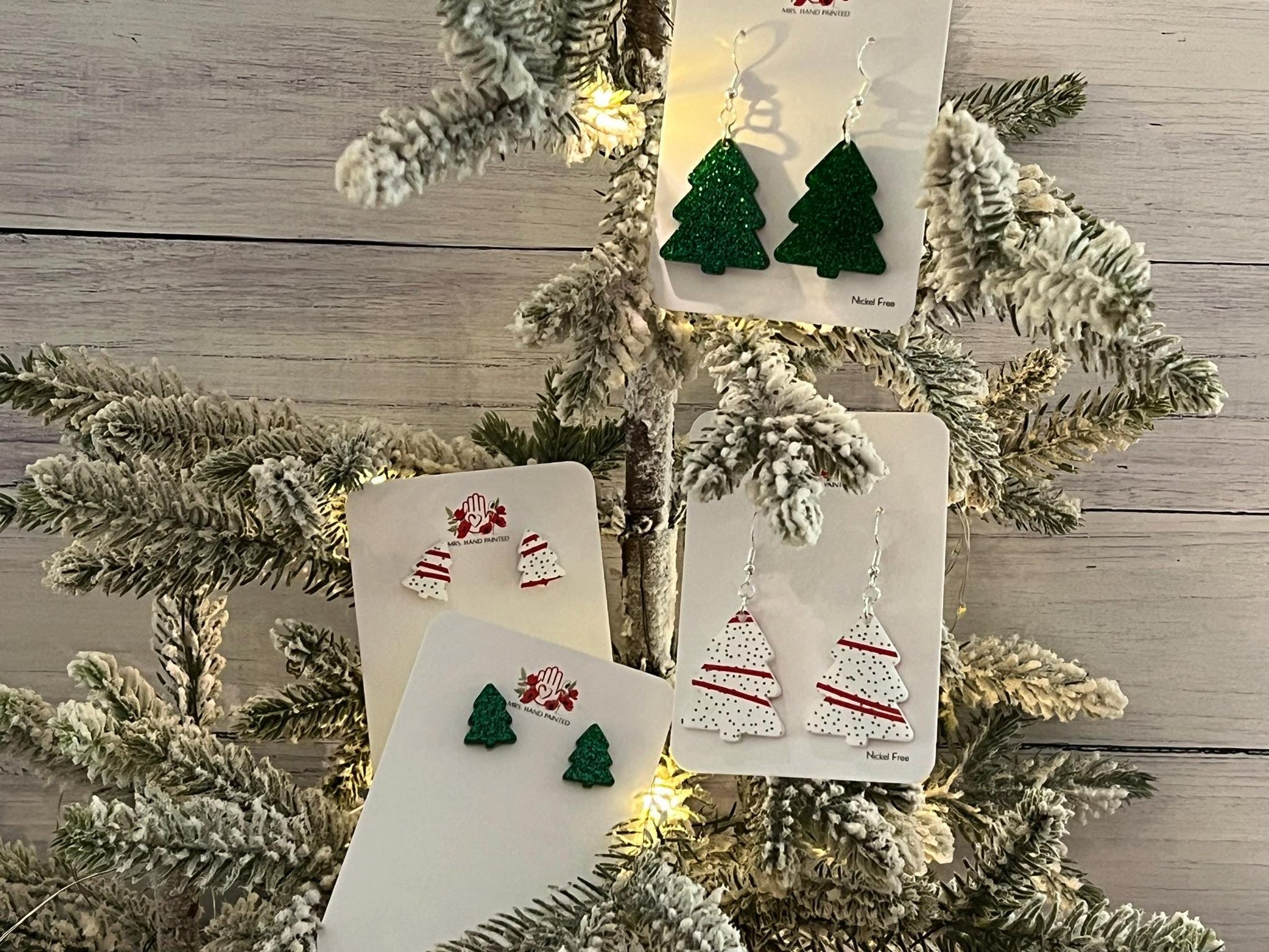 Christmas Tree Acrylic Earrings