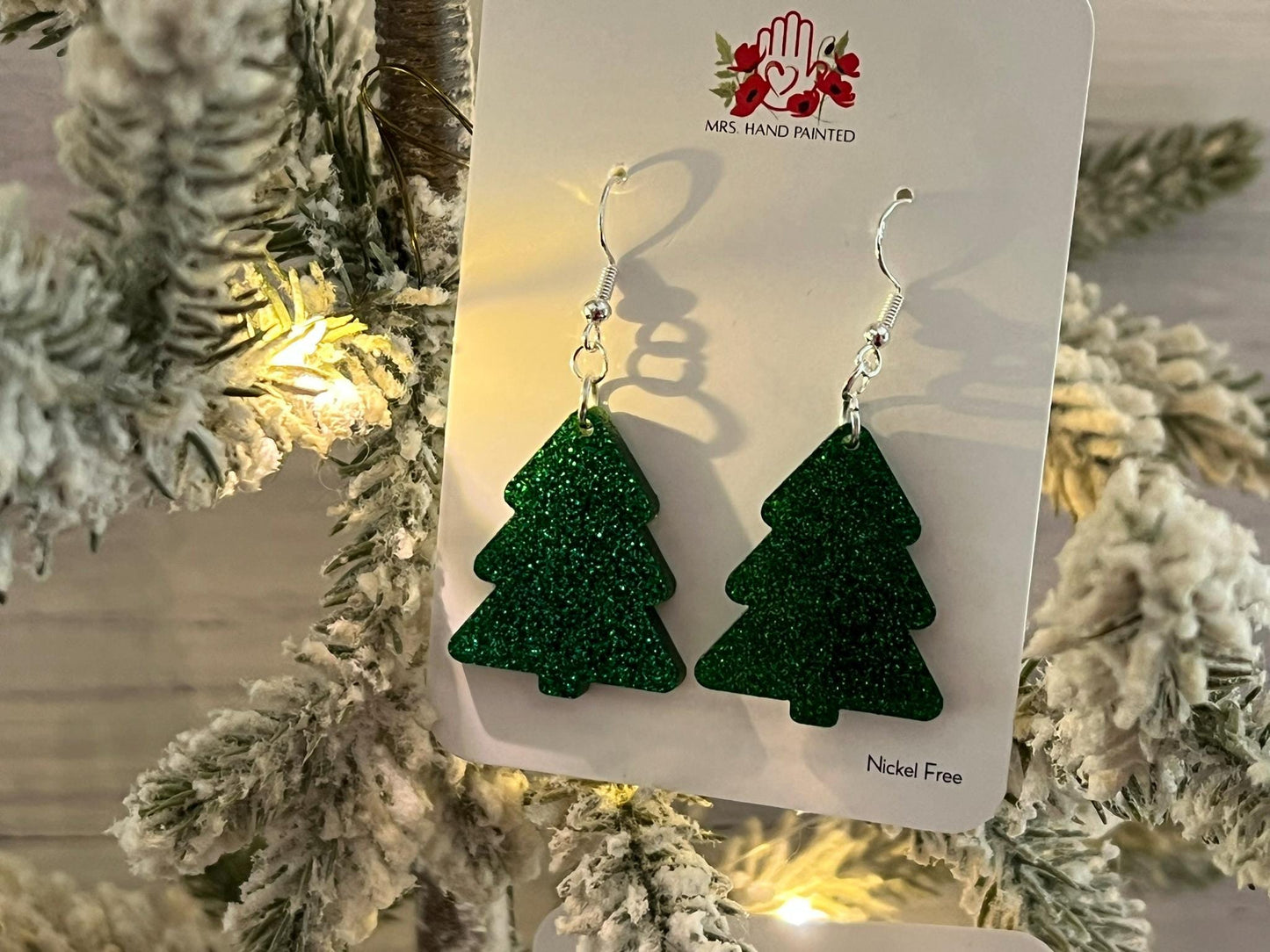 Christmas Tree Acrylic Earrings