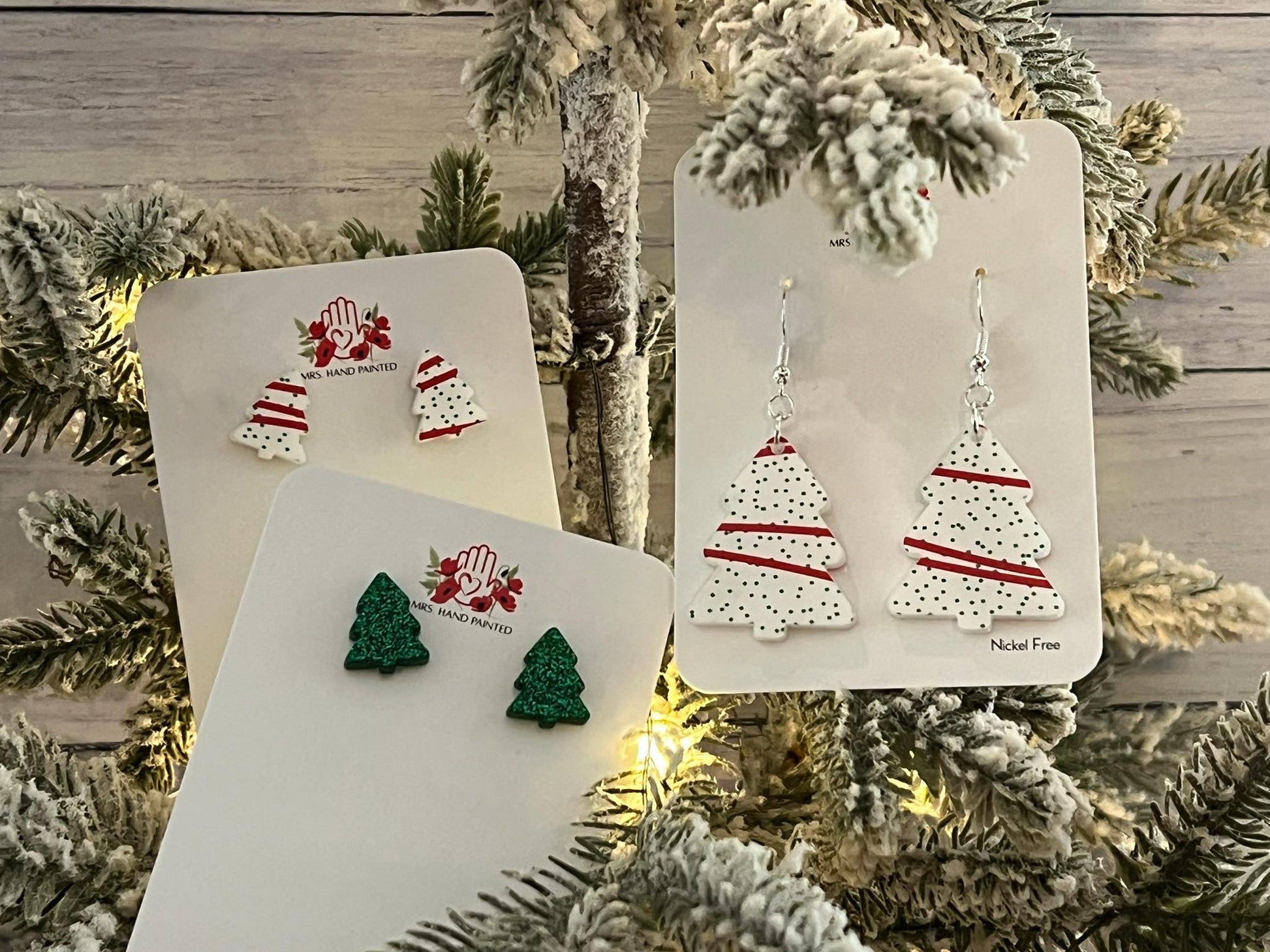 Christmas Tree Acrylic Earrings