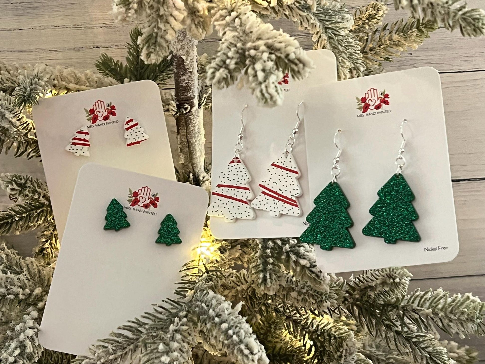 Christmas Tree Acrylic Earrings