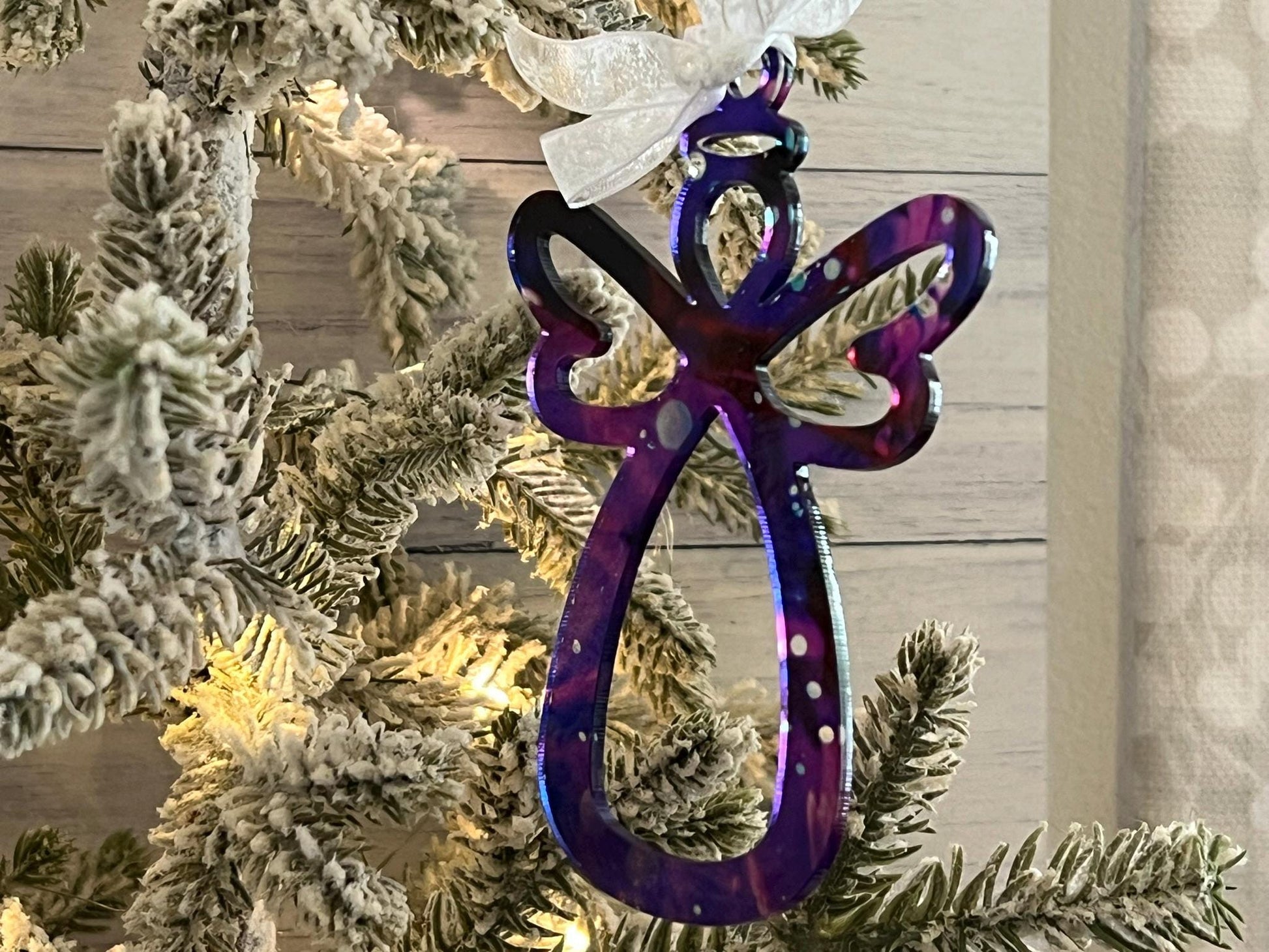 Abstract Angel Acrylic Ornament