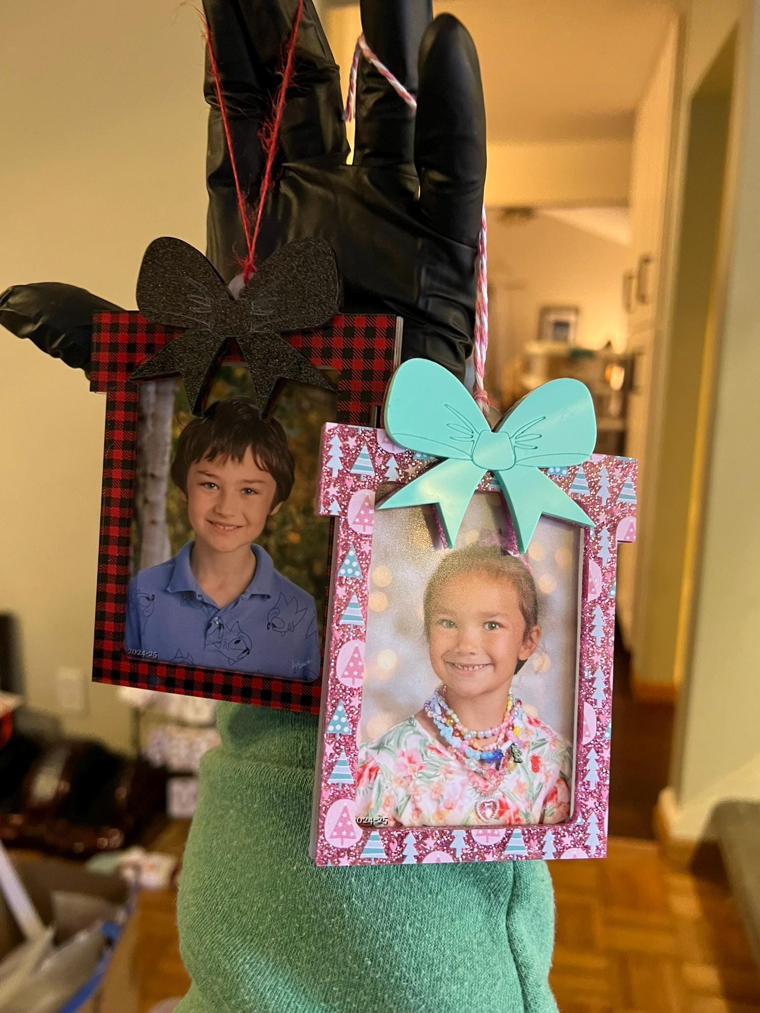 Wallet Size Photo Frame Christmas Ornament