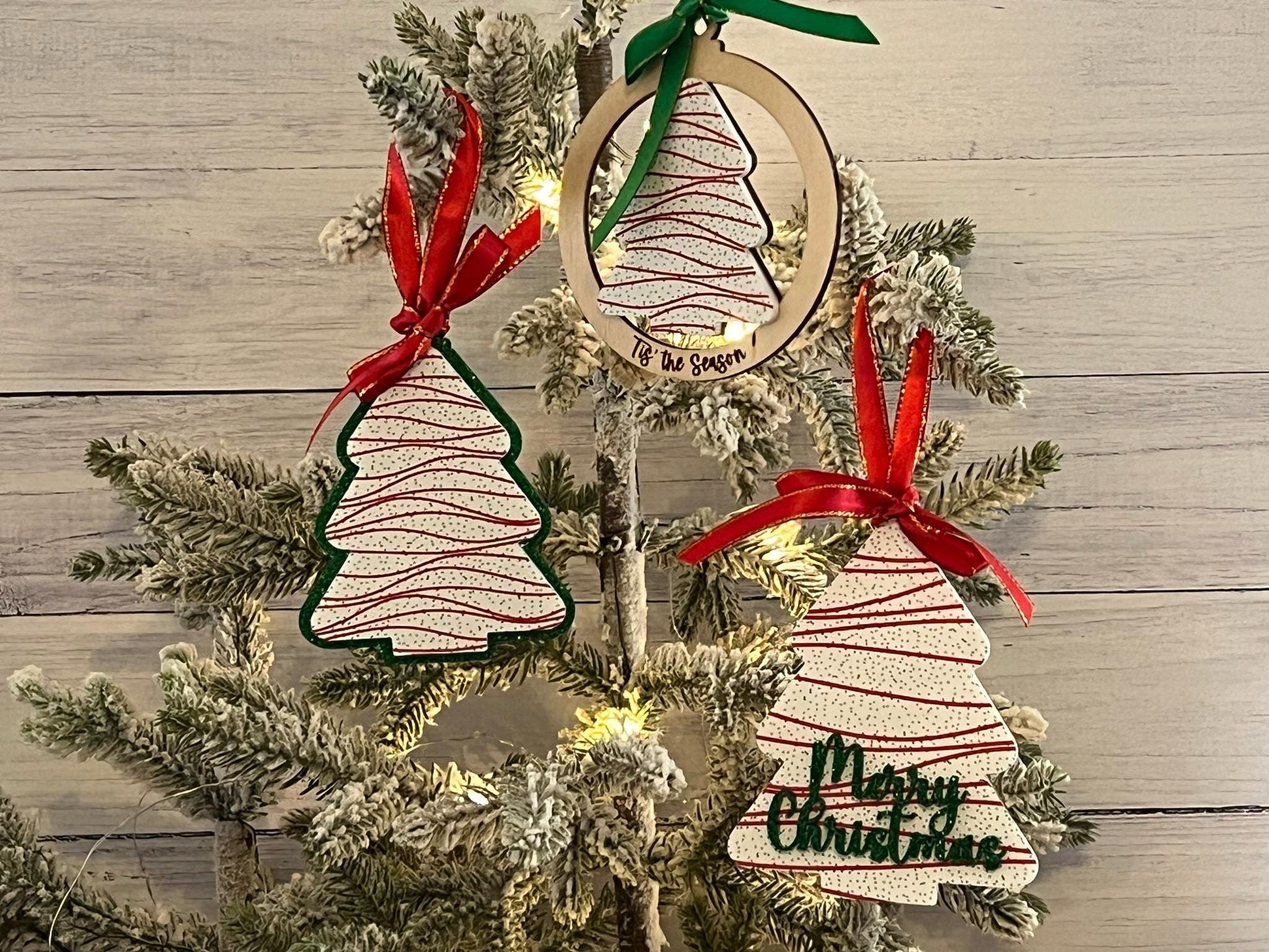 Christmas Tree Cake Ornaments